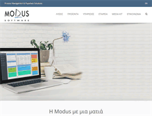 Tablet Screenshot of modus.gr